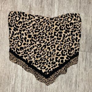 Cheetah bandana crop top